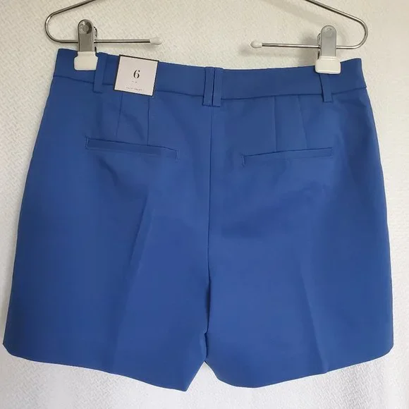 White House Black Market The 5” Smooth Stretch Short Dark Blue Quartz Si… - Picture 1 of 9